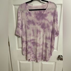 Time and Tru tie dye tunic length t-shirt